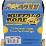 80749 Buffalo Bore Ammunition 27E20 Standard Pressure Strictly Business 380ACP 100gr Hard Cast Flat Nose 20 Per Box/12 Case