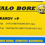 80755 Buffalo Bore Ammunition 34B20 Personal Defense Strictly Business 9x18Makarov +P 115gr Hard Cast Flat Nose 20 Per Box/12 Case