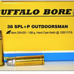 80778 Buffalo Bore Ammunition 20H20 Outdoorsman Strictly Business 38Special +P 158gr Hard Cast 20 Per Box/12 Case