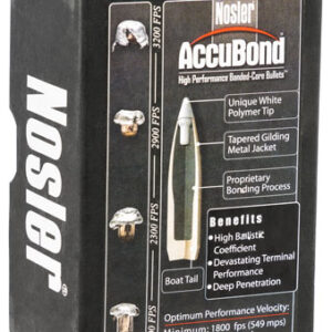 Nosler 54851 AccuBond  338 Cal.338 300 GR Spitzer Point/ 50 Per Box