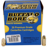 82109 Buffalo Bore Ammunition 23A20 Heavy Strictly Business 40S&W +P 155gr Jacket Hollow Point 20 Per Box/12 Case