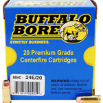 86240 Buffalo Bore Ammunition 24E20 Personal Defense Strictly Business 9mmLuger +P 124gr Jacket Hollow Point 20 Per Box/12 Case