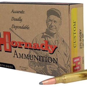Hornady 8070 Custom  275 Rigby 140 gr InterLock Spire Point 20 Per Box/ 10 Case