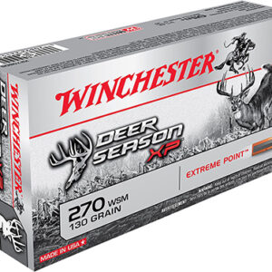 Winchester Ammo X270SDS Deer Season XP  270 WSM 130 gr Extreme Point 20 Per Box/ 10 Case