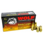 9x19Gold Wolf (Turkish) Gold Handgun Ammunition 9mm Luger 124gr FMJ 50/ct