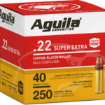 A1B221100 AGUILA HIGH-VEL 22LR 40GR - PLATED RN 1255FPS 250RD 8BX/CS