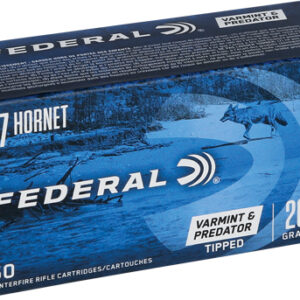 FEDERAL AE 17 HORNET 20GR - TIPPED VARMINT 50RD 10BX/CS