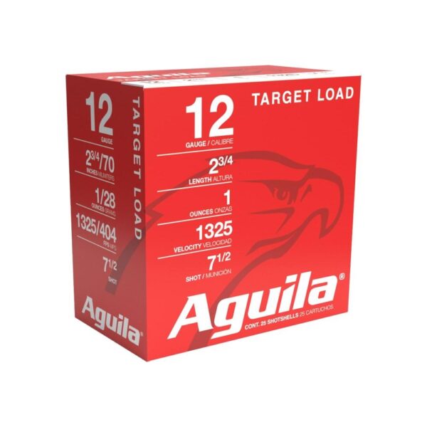 AU1CHB1285 1 Aguila High Velocity Sporting Clays Shotshells 12 ga 2-3/4" 1oz 1325 fps #7.5 25/ct