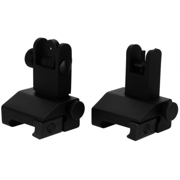 EFIS002 Tacfire AR Front & Rear Spring Loaded Pop Up Iron Sights