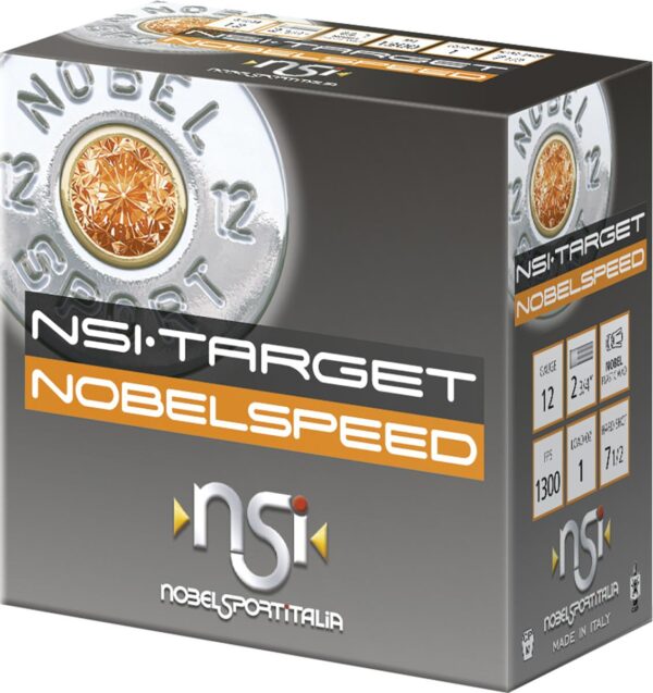 EPANS121FSC75 Nobel NSI Target Nobel Speed Shotshell 12 ga 2 3/4" 1 oz 1300 fps #7 25/ct