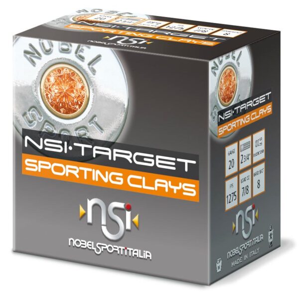 EPANS20SC8 Noble Sport Target Sporting Clays Shotshells 20 ga 2-3/4" 7/8 oz 1275 fps #8 25/ct