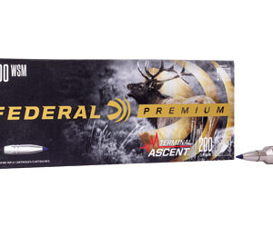 a close-up of a box of a hunting rifle
