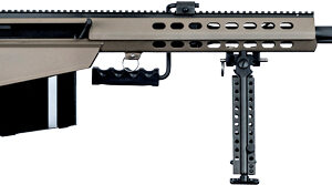 Barrett 82A1 .50 BMG 29-inch fluted barrel FDE rifle with bipod