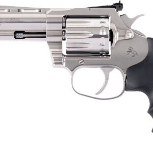 Colt King Cobra Target .22 LR 4.25 inch stainless revolver side view with Hogue grips