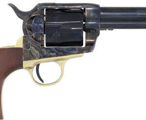 Cimarron Pistolero single-action revolver 4.75 in blued barrel case hardened frame walnut grips
