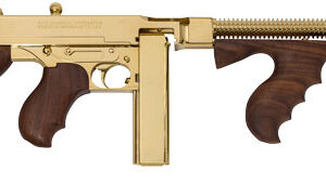 Auto-Ordnance Thompson 1927A-1 .45 ACP titanium gold finish walnut stock 16.5in