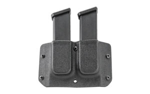 a black holster with two magazines