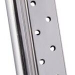 MYMGCGOV10N Mec-Gar 1911 Govt Handgun Magazine 10mm HT Nickel 8/rd