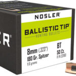 N32180 1 NOSLER BULLETS 8MM .323 - 180GR BALLISTIC TIP 50CT