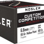 N45357 1 NOSLER BULLETS 6.8MM .277 - 115GR HP-BT CUSTOM COMP. 100CT