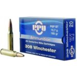 OQPP3082 PPU Rifle Ammunition .308 Win 165 gr PSPBT 2675 fps 20/ct