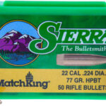 S9377GT 1 SIERRA BULLETS .22 CAL .224 - 77GR HPBT W/CANNELURE 50CT