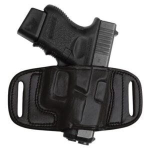 a black gun in a holster