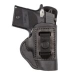 a black gun in a holster