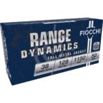 XN38SA 1 Fiocchi Pistol Shooting Dynamics Handgun Ammunition .38 Super (+P) 129 gr FMJ 50/Box