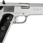 g1911a138chrp IVER JOHNSON 1911A1 38 SUPER - 5" FS 9RD CHROME BLACK PEARL