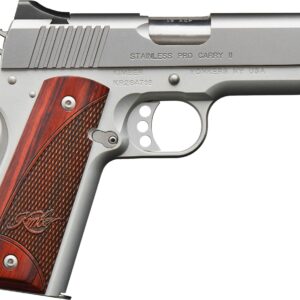 Kimber Stainless Pro Carry II .45 ACP 4-inch match-grade pistol with rosewood grips