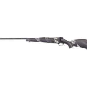 Weatherby Mark V Backcountry Ti2 7MM PRC left-hand bolt-action rifle with Peak 44 Blacktooth carbon fiber stock