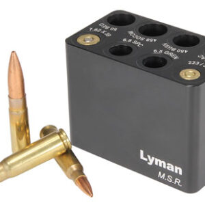 Lyman 7833003 MSR Ammo Checker Block Black Multi Rifle Firearm