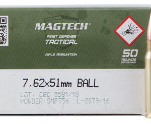 Magtech 762A Tactical/Training  7.62x51mm NATO 147 gr Full Metal Jacket 50 Per Box/ 8 Case