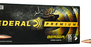 Federal P300WSMBCH1 Premium  300WSM 185gr Berger Hybrid Hunter 20 Per Box/10 Case