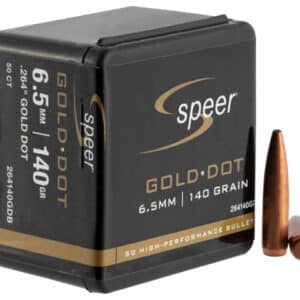 Speer Bullets 264140 Gold Dot  6.5mm .264 140 GR Soft Point 50 Box