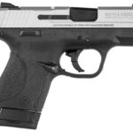 119052 Smith & Wesson 13219 M&P Shield Micro-Compact Frame 9mm Luger 7+1/8+1, 3.10" Black Armornite Stainless Steel Barrel, Cerakote Serrated Aluminum Slide, Matte Black Polymer Frame, Thumb Safety