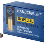 120055 PPU PPH38SH Handgun 38Special 158gr Semi Wadcutter Hollow Point 50 Per Box/10 Case