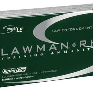 Speer 53365 Lawman Training RHT 9mmLuger 100gr SinterFire Frangible 50 Per Box/20 Case