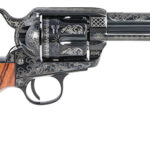 133964 Pietta HF45LLE434NMBW 1873 Great Western II Sports South Exclusive 45 Colt (Long Colt) 6rd 4.75" Blued Engraved Steel Barrel & Cylinder, Blued Engraved Steel Frame, Walnut Grip, Exposed Hammer