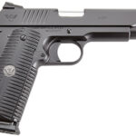 141965 Wilson Combat ACPFS45A ACP Full-Size SAO 45 ACP 5" 8+1 Black Armor-Tuff Carbon Steel Frame/Slide Black G10 Eagle Claw Grips Ambi Thumb Safety