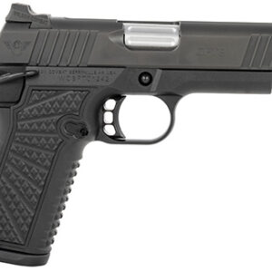 Wilson Combat SFT9 9mm with 4.25 inch barrel, stainless slide and black Armor-Tuff frame