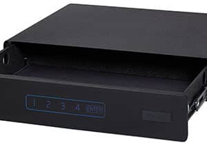 SnapSafe 75402 Specialty Safe Under Bed Medium Access Code/Key Entry Black 14 Gauge Steel