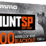 163658 Ammo Inc 300B150SPA20 Hunt 300Blackout 150gr Soft Point 20 Per Box/10 Case