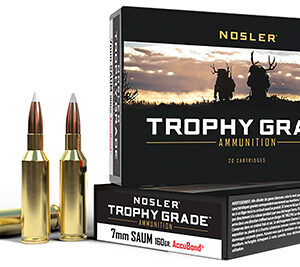 Nosler 60045 Trophy Grade  7mm Rem SA Ultra Mag 160 gr Nosler Spitzer Partition 20 Per Box/ 10 Case