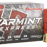 61039 Hornady 86243 Varmint Express 12 Gauge 2.75" 4 Buck Shot 10 Per Box/ 10 Case