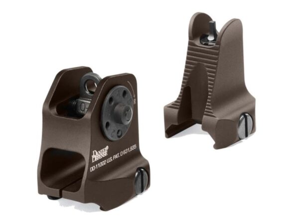 81877302247704b7 DANIEL DEFENSE FRONT/REAR SIGHT COMBO BROWN