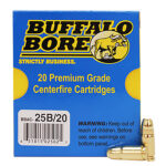 82095 Buffalo Bore Ammunition 25B20 Heavy Strictly Business 357Sig 125gr Full Metal Jacket Flat Nose 20 Per Box/12 Case