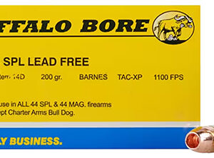 Buffalo Bore Ammunition 14D20 Buffalo-Barnes Strictly Business 44S&W Spl 200gr Barnes TAC-XP Lead Free 20 Per Box/12 Case