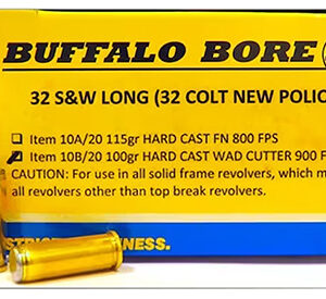 Buffalo Bore Ammunition 7B20 Personal Defense Strictly Business 454Casull 300gr Semi Jacketed Flat Point 20 Per Box/12 Case